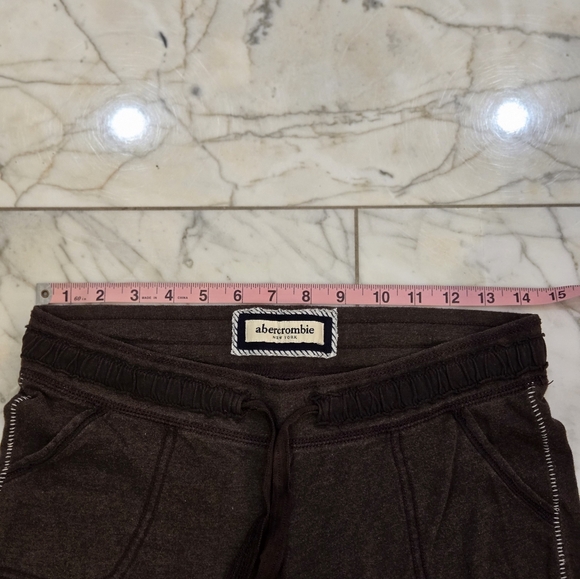 Abercrombie Kids Dark Brown Logo Pants - Picture 8 of 8